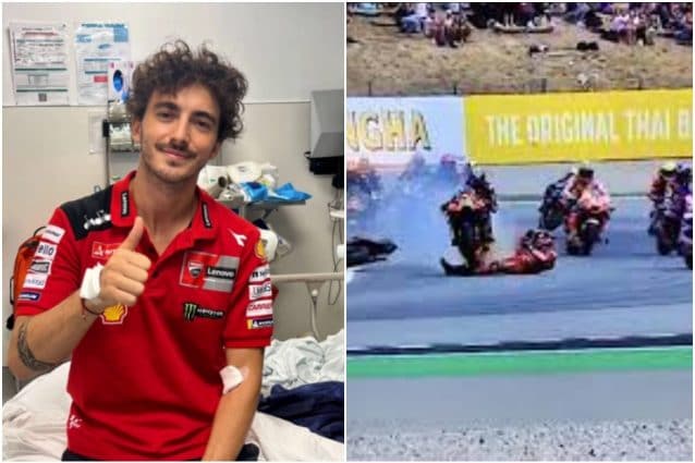 Francesco Bagnaia miracolosamente illeso dopo l'incidente al Gran Premio di Catalogna