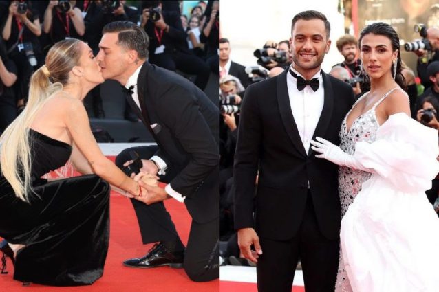 L'ex modella Carla Bruni infastidita da una mosca al Festival del Cinema di Venezia