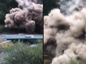 Nubifragio nella Liguria: Sospesa la circolazione ferroviaria tra Italia e Francia a causa di una frana