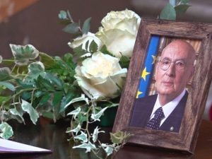 Commemorazione laica di Giorgio Napolitano, ex presidente italiano