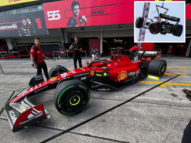 La Ferrari presenta nuovo fondo e incidente a Monaco durante le prove del Gran Premio del Giappone