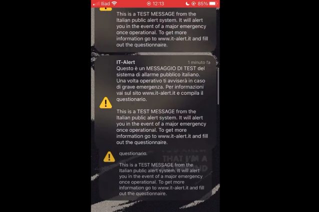 Problemi con notifiche IT-Alert a Napoli e in Campania