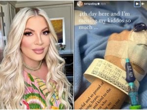 Tori Spelling ricoverata in ospedale a causa delle difficoltà del trasferimento in camper: l'amore per i figli la spinge a lottare